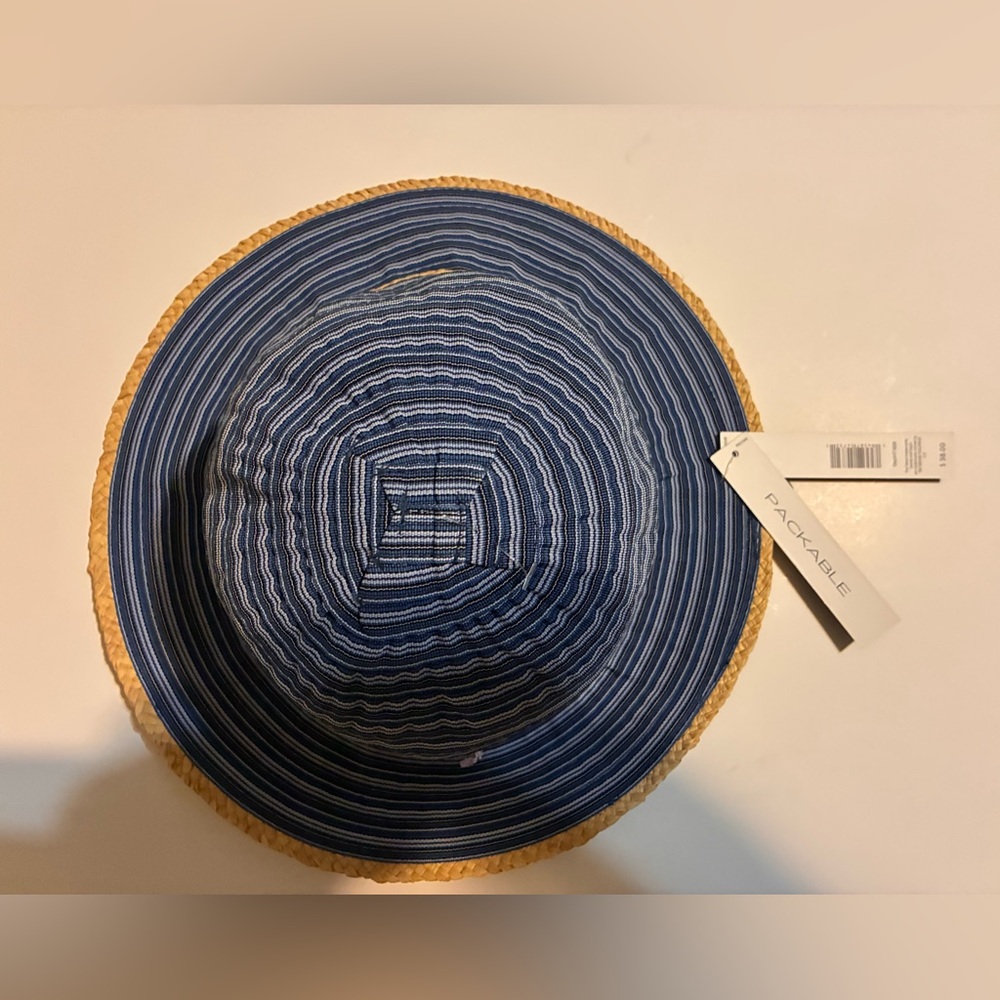 Tahiri Blue and Tan Striped women’s Hat
